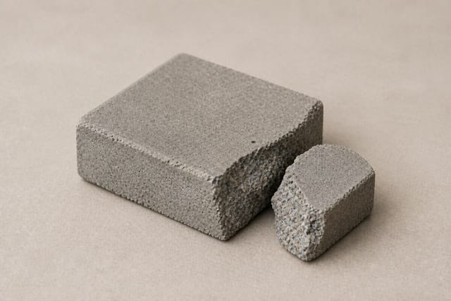 Red clay bricks, chimney veneer, garden retaining wall caps, walkway pavers, concrete masonry units (CMU)