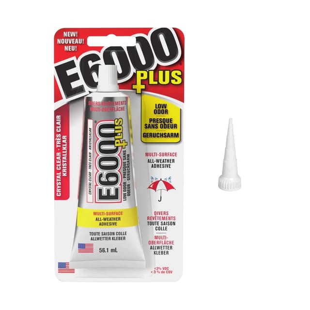 E6000 Craft Adhesive tubo plateado con tapón negro