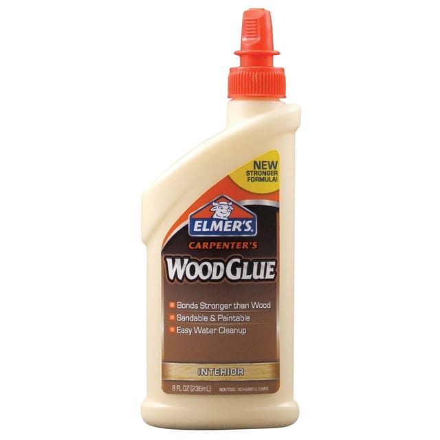 Elmer's Carpenter's Wood Glue yellow bote flexible con tapón dosificador naranja