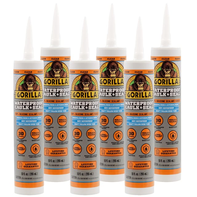 Gorilla 100% Silicone Sealant Clear cartucho