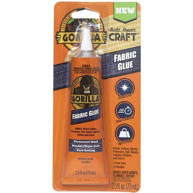 Gorilla Fabric Glue 2.5 oz flacon souple