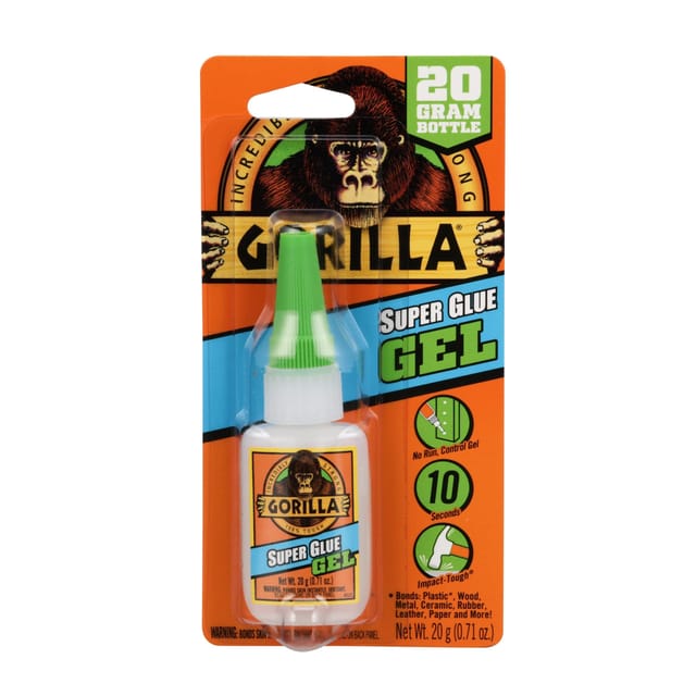 Gorilla Super Glue Gel 15g bote con tapón verde