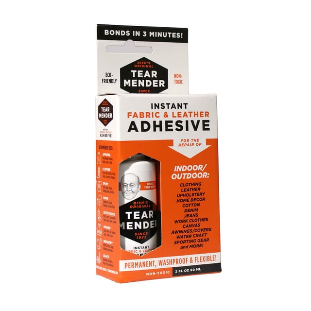 Tear Mender Instant Fabric and Leather Adhesive 2 oz bote